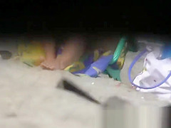 Having fun posing on public nudist beach voyeur hidden cam