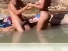 Fucking at the beach, slut get pregnant at rio de janeiro