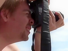 Prowling Panther Beach - nudist group explores oceanside rock formations