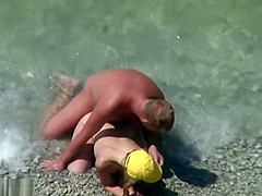 Voyeur Beach Sex Creampie