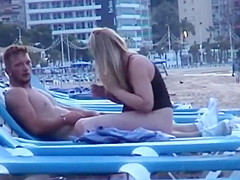 Caught fucking on a Spanish beach
