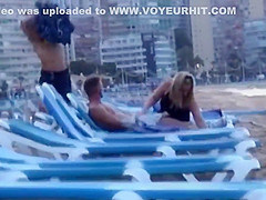 Caught fucking on a Spanish beach