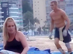 Caught fucking on a Spanish beach