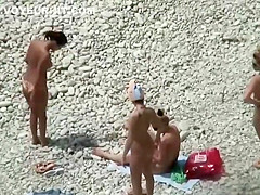 Nude Females Spyied At Nude Beach By Voyeur