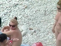 Nude Females Spyied At Nude Beach By Voyeur