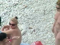 Naked Women Spyied At Nudist Beach By Voyeur