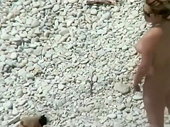 Naked Women Spyied At Nudist Beach By Voyeur