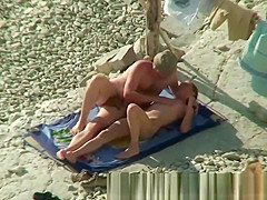 Couple Share Hot Moments On Nude Beach