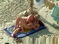 Couple Share Hot Moments On Nude Beach