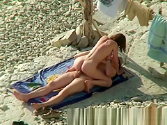 Couple Share Hot Moments On Nude Beach