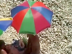 Voyeur on public beach sex