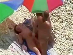 Voyeur on public beach sex