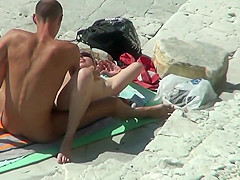 BUTTPLUG OUTDOOR PUBLIC BEACH ORGASM