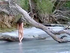 Naked beach fun