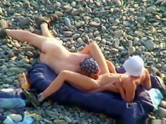 Voyeur on public beach Oral sex