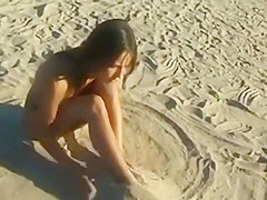 Everyone has clothes on except for this hot nudist