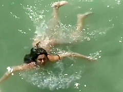 Naked Couple Enjoy A Day At The Beach