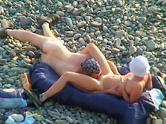 Voyeur On Public Beach. Oral Sex
