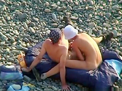 Voyeur On Public Beach. Oral Sex