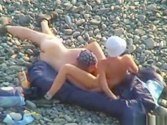 Voyeur On Public Beach. Oral Sex