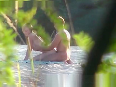 Russian Couple In Public Beach Fucking Caught Spycam