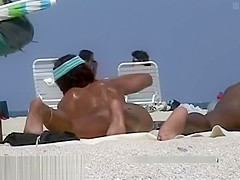 Splendid nude beach voyeur spy cam video