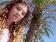 Skinny Girl fucks on Beach in German Casting