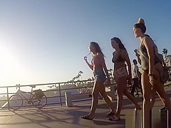 Big Tits Bikini Thong beach teens spied hidden cam voyeur