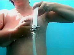 Girls Washed and Changing Clothes in Beach Cabin