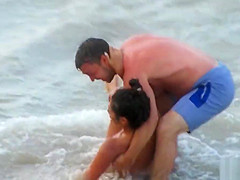 Topless Amateur Blonde - Voyeur Beach Video