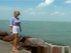 pissing on the beach