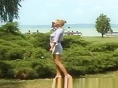 pissing on the beach