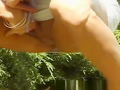 pissing on the beach