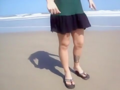 Changing for beach in Brazil