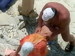 Mature Couple fucking at the Beach
