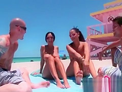 Beuaties Strip Naked At Nude Beach To Show Hot Bodies