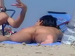 Nude Beach MILFs Voyeur Video