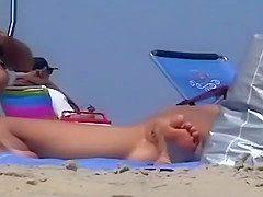 Nude Beach MILFs Voyeur Video