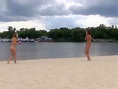 NUDIST BEACH BRINGS THE BEST OUT OF TWO HOT TEENS