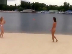 NUDIST BEACH BRINGS THE BEST OUT OF TWO HOT TEENS