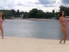 NUDIST BEACH BRINGS THE BEST OUT OF TWO HOT TEENS