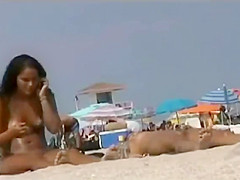 Beach voyeur - pussy view