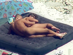 Amateur Horny Nudist Couple Playing On The Beach Voyeur Spy