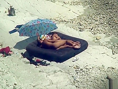 Amateur Horny Nudist Couple Playing On The Beach Voyeur Spy