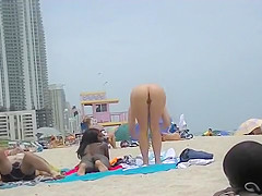 EXHIBITIONIST WIFE #100- HEATHER TAKES HER HUBBY HER GIRLFRIEND TO THE NUDE BEACH! GOOD VOYEUR BAD VOYEUR!!!