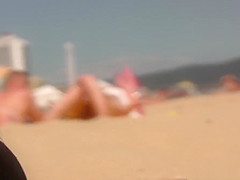 Shaved Big Pussy Lips Cameltoe Nudist Milf Voyeur HD Video