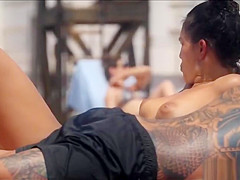 Voyeur video of topless babes on the beach