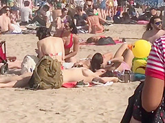 Topless By Coney Island Beach, NY - The 2019 Mermaid Parade