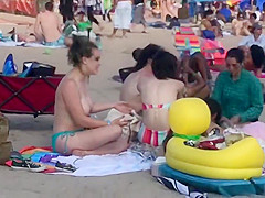 Topless By Coney Island Beach, NY - The 2019 Mermaid Parade