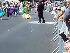 Topless By Coney Island Beach, NY - The 2019 Mermaid Parade